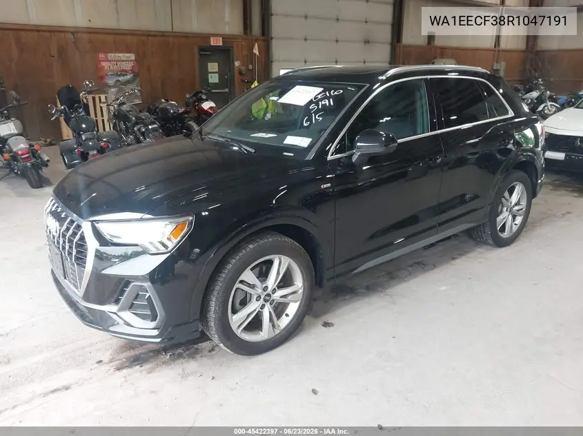 2024 Audi Q3 Premium Plus 45 Tfsi S Line Quattro Tiptronic VIN: WA1EECF38R1047191 Lot: 45422397