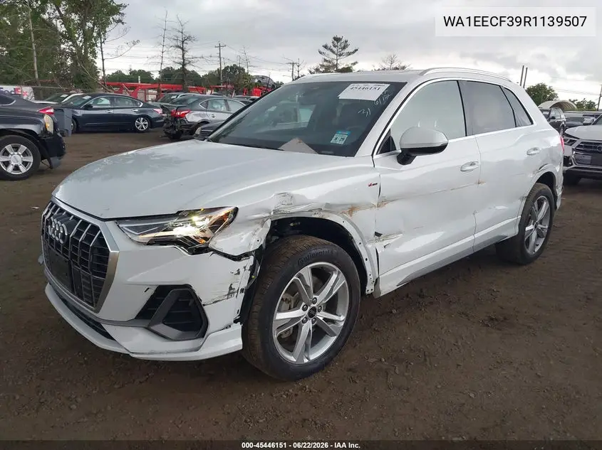 2024 Audi Q3 Premium Plus 45 Tfsi S Line Quattro Tiptronic VIN: WA1EECF39R1139507 Lot: 45446151