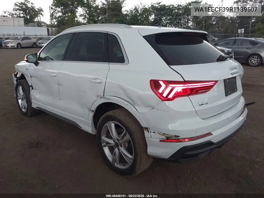 2024 Audi Q3 Premium Plus 45 Tfsi S Line Quattro Tiptronic VIN: WA1EECF39R1139507 Lot: 45446151