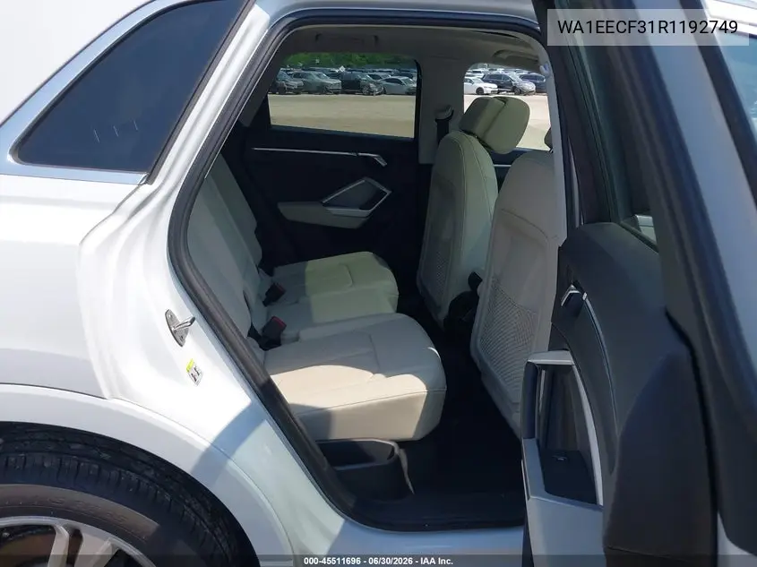 2024 Audi Q3 Premium Plus 45 Tfsi S Line Quattro Tiptronic VIN: WA1EECF31R1192749 Lot: 45511696