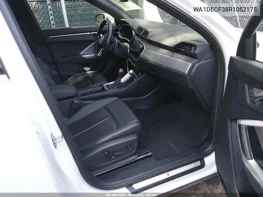 2024 Audi Q3 Premium 45 Tfsi S Line Quattro Tiptronic VIN: WA1DECF38R1052175 Lot: 45514586