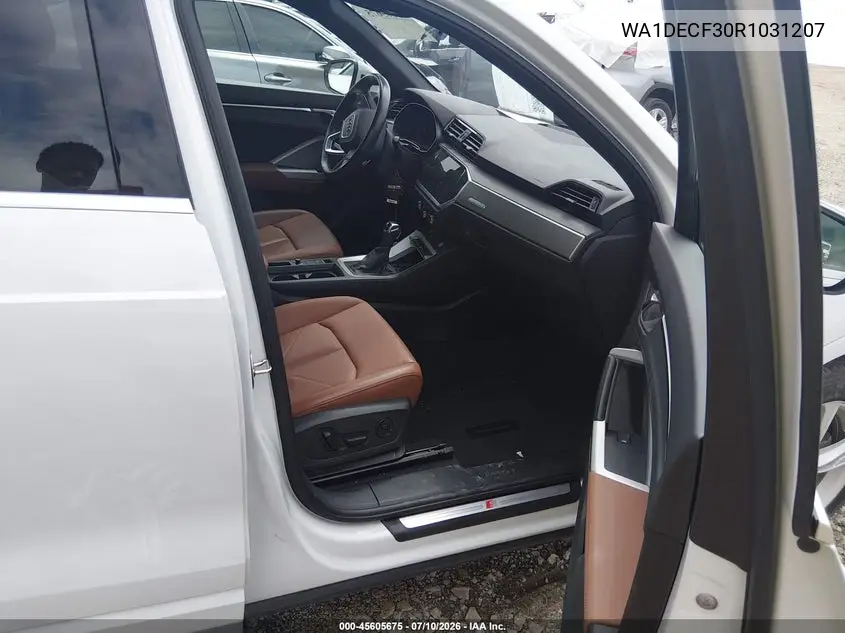 2024 Audi Q3 Premium 45 Tfsi S Line Quattro Tiptronic VIN: WA1DECF30R1031207 Lot: 45605675