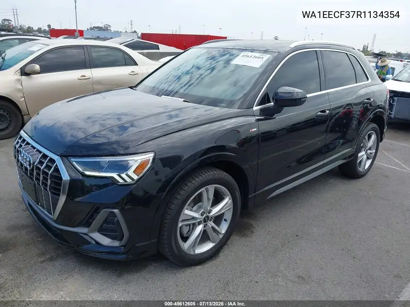 2024 Audi Q3 Premium Plus 45 Tfsi S Line Quattro Tiptronic VIN: WA1EECF37R1134354 Lot: 45612605