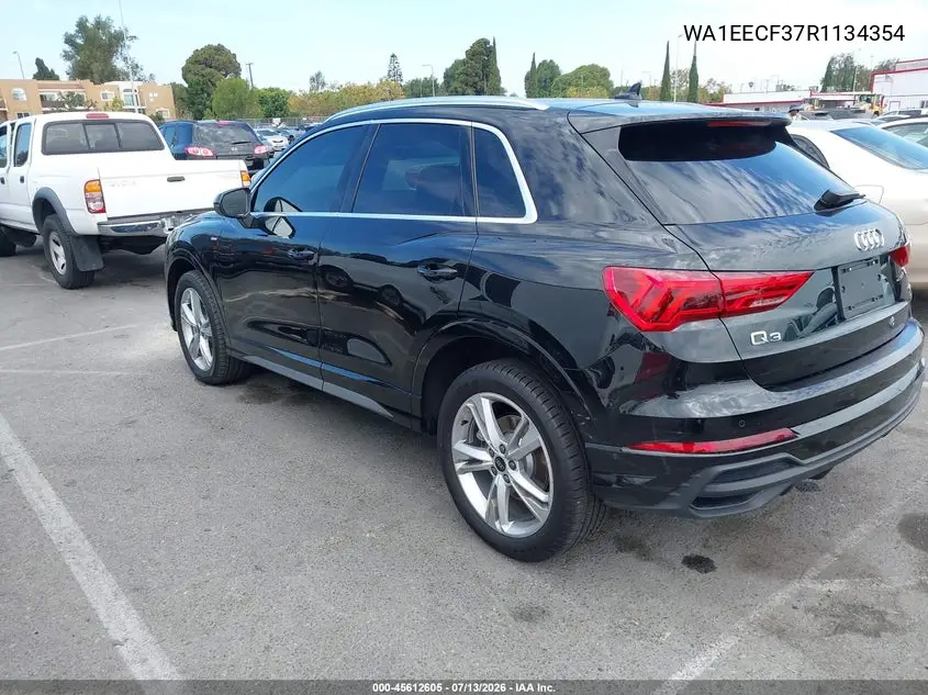 2024 Audi Q3 Premium Plus 45 Tfsi S Line Quattro Tiptronic VIN: WA1EECF37R1134354 Lot: 45612605
