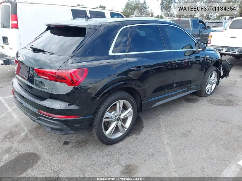 2024 Audi Q3 Premium Plus 45 Tfsi S Line Quattro Tiptronic VIN: WA1EECF37R1134354 Lot: 45612605
