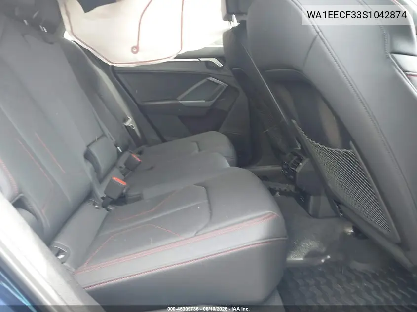 2025 Audi Q3 Premium 45 Tfsi S Line Quattro Tiptronic VIN: WA1EECF33S1042874 Lot: 45309736