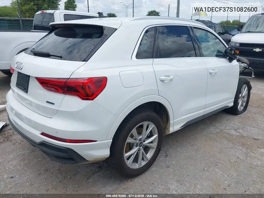 2025 Audi Q3 Premium 45 Tfsi S Line Quattro Tiptronic VIN: WA1DECF37S1082600 Lot: 45576209