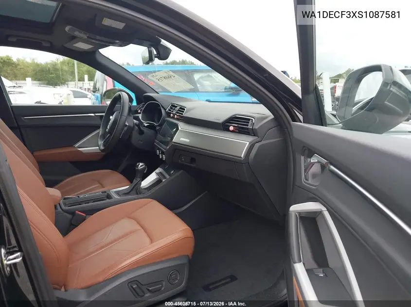 2025 Audi Q3 Premium 45 Tfsi S Line Quattro Tiptronic VIN: WA1DECF3XS1087581 Lot: 45608715