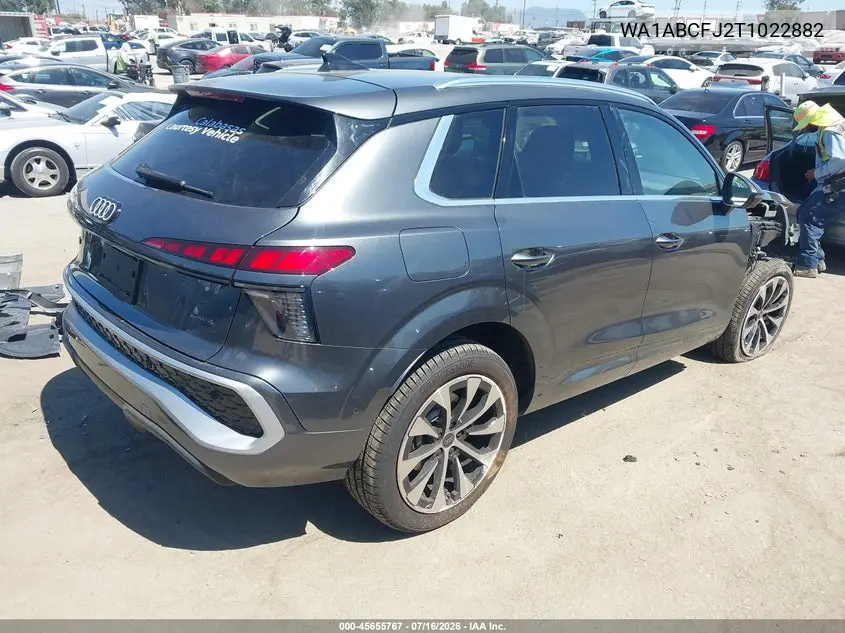 2026 Audi Q3 Tfsi Quattro S Tronic VIN: WA1ABCFJ2T1022882 Lot: 45655767