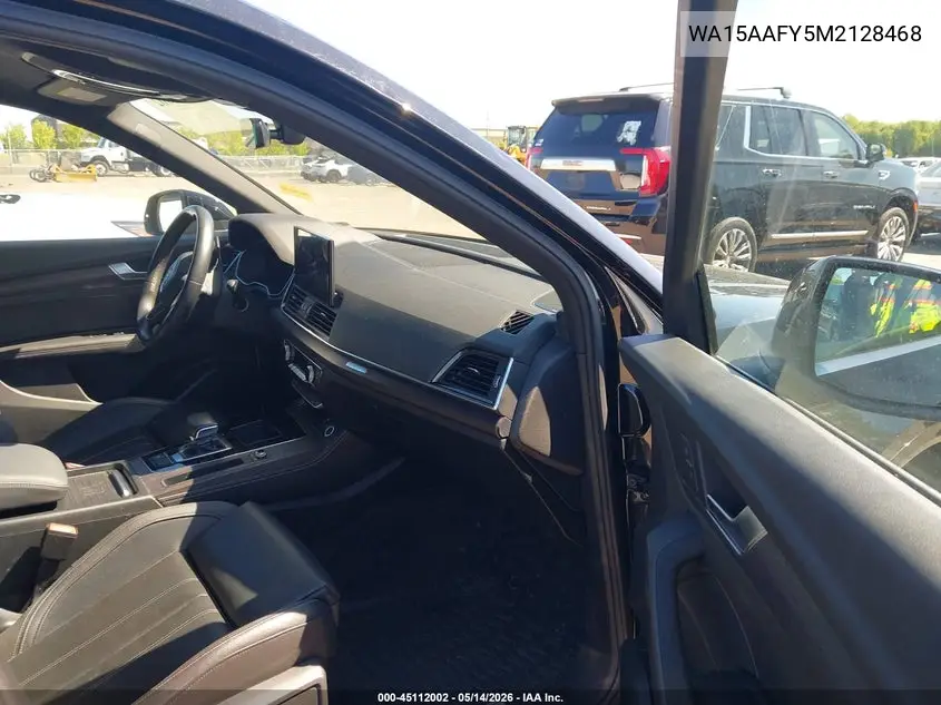 2021 Audi Q5 Sportback Premium Plus 45 Tfsi Quattro S Tronic VIN: WA15AAFY5M2128468 Lot: 45112002