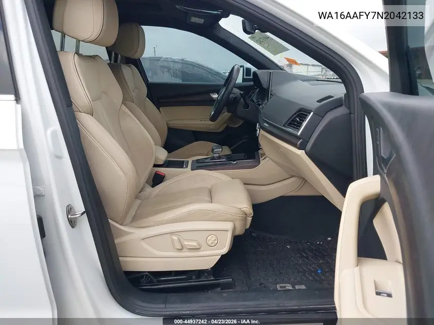 2022 Audi Q5 Sportback Prestige 45 Tfsi S Line Quattro S Tronic VIN: WA16AAFY7N2042133 Lot: 44937242