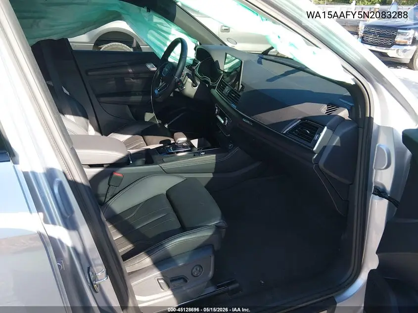 2022 Audi Q5 Sportback Premium Plus 45 Tfsi S Line Quattro S Tronic VIN: WA15AAFY5N2083288 Lot: 45128696