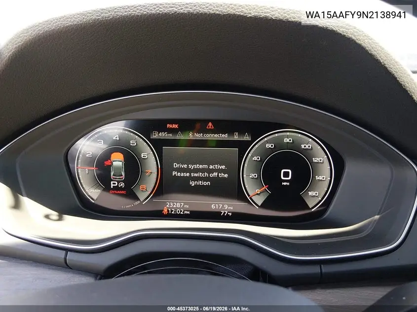 2022 Audi Q5 Sportback Premium Plus 45 Tfsi S Line Quattro S Tronic VIN: WA15AAFY9N2138941 Lot: 45373025