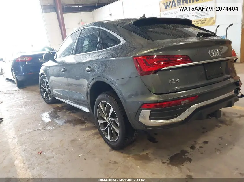 2023 Audi Q5 Sportback Premium Plus 45 Tfsi S Line Quattro S Tronic VIN: WA15AAFY9P2074404 Lot: 44902654