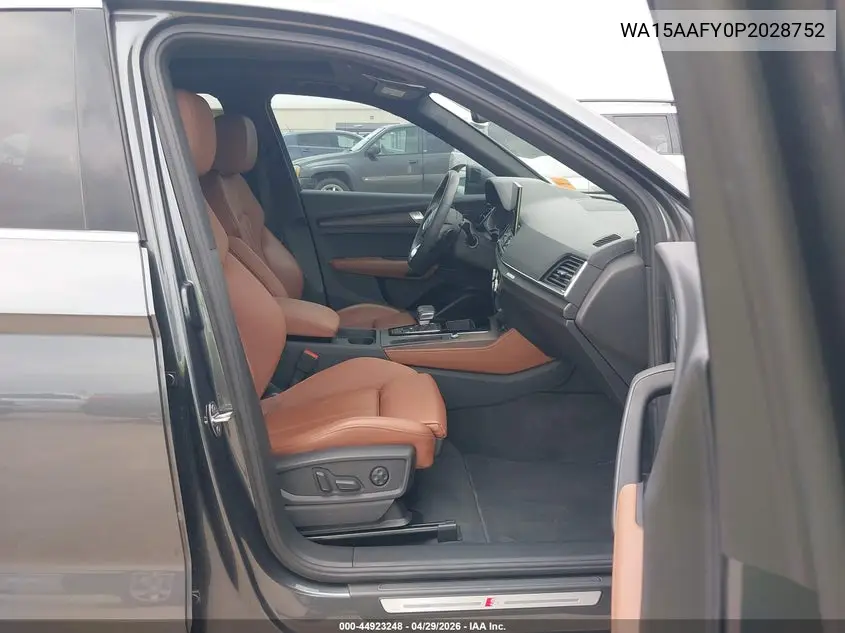 2023 Audi Q5 Sportback Premium Plus 45 Tfsi S Line Quattro S Tronic VIN: WA15AAFY0P2028752 Lot: 44923248