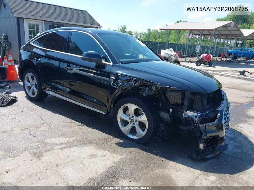 2023 Audi Q5 Sportback Premium Plus 45 Tfsi S Line Quattro S Tronic VIN: WA15AAFY3P2068775 Lot: 44967651