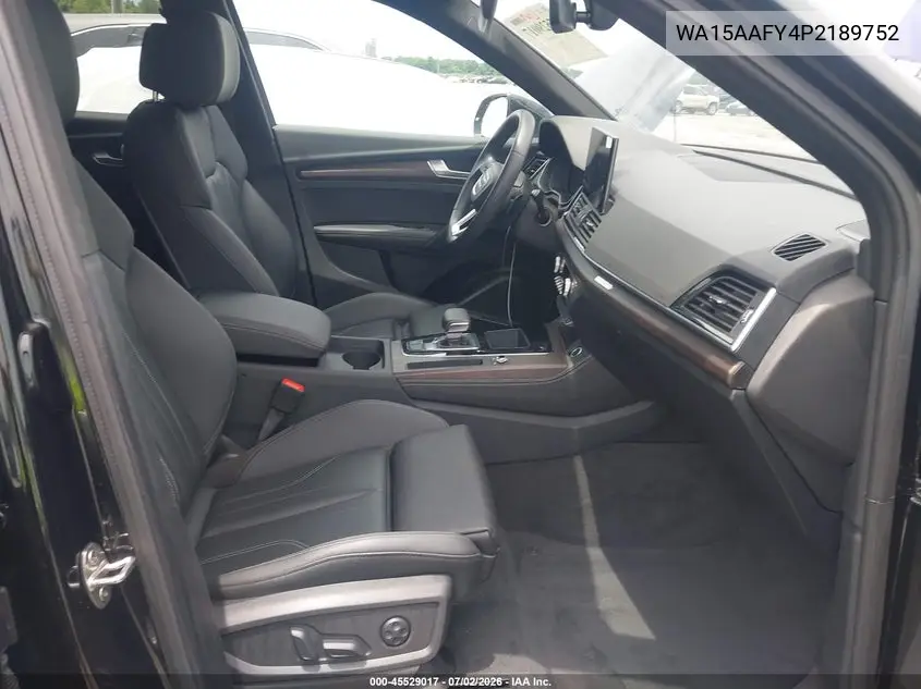 2023 Audi Q5 Sportback Premium Plus 45 Tfsi S Line Quattro S Tronic VIN: WA15AAFY4P2189752 Lot: 45529017