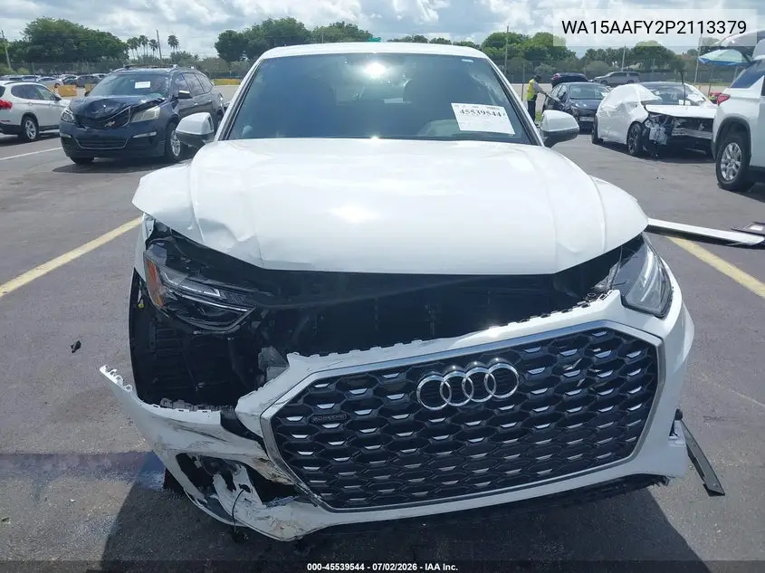 2023 Audi Q5 Sportback Premium Plus 45 Tfsi S Line Quattro S Tronic VIN: WA15AAFY2P2113379 Lot: 45539544
