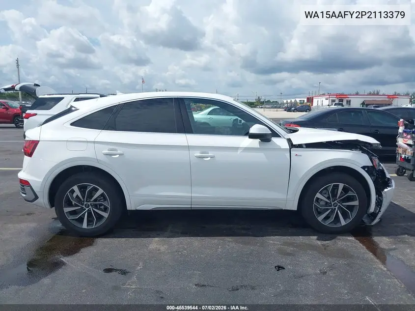 2023 Audi Q5 Sportback Premium Plus 45 Tfsi S Line Quattro S Tronic VIN: WA15AAFY2P2113379 Lot: 45539544