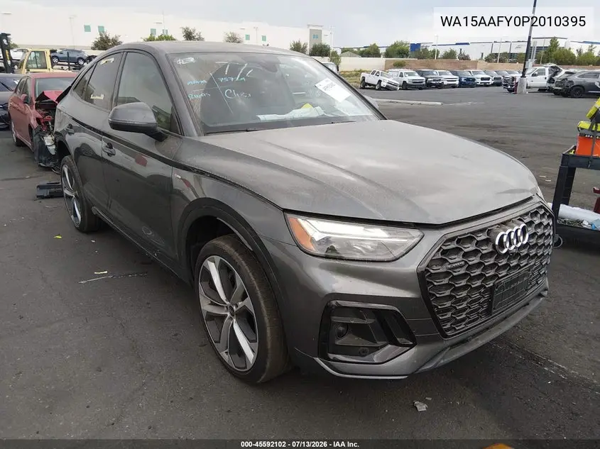2023 Audi Q5 Sportback Premium Plus 45 Tfsi S Line Quattro S Tronic VIN: WA15AAFY0P2010395 Lot: 45592102