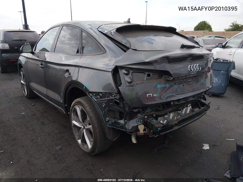 2023 Audi Q5 Sportback Premium Plus 45 Tfsi S Line Quattro S Tronic VIN: WA15AAFY0P2010395 Lot: 45592102