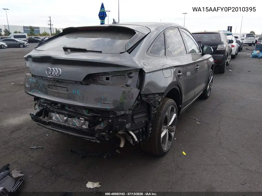 2023 Audi Q5 Sportback Premium Plus 45 Tfsi S Line Quattro S Tronic VIN: WA15AAFY0P2010395 Lot: 45592102