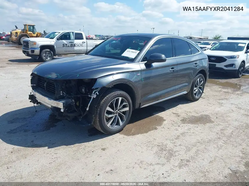 2024 Audi Q5 Sportback Premium Plus 45 Tfsi S Line Quattro S Tronic VIN: WA15AAFYXR2041284 Lot: 45170059