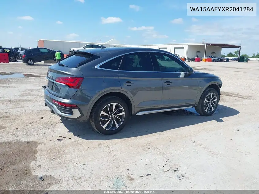 2024 Audi Q5 Sportback Premium Plus 45 Tfsi S Line Quattro S Tronic VIN: WA15AAFYXR2041284 Lot: 45170059