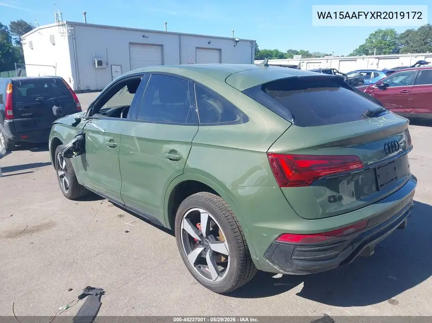 2024 Audi Q5 Sportback Premium Plus 45 Tfsi S Line Quattro S Tronic VIN: WA15AAFYXR2019172 Lot: 45227001