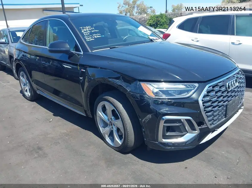 2024 Audi Q5 Sportback Premium Plus 45 Tfsi S Line Quattro S Tronic VIN: WA15AAFY3R2113264 Lot: 45253557