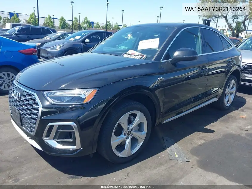 2024 Audi Q5 Sportback Premium Plus 45 Tfsi S Line Quattro S Tronic VIN: WA15AAFY3R2113264 Lot: 45253557