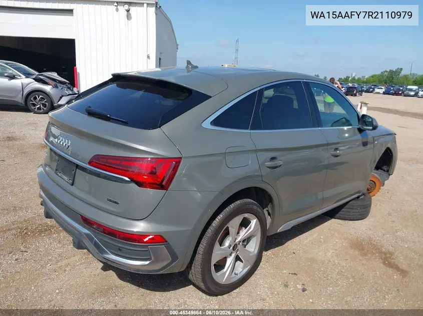 2024 Audi Q5 Sportback Premium Plus 45 Tfsi S Line Quattro S Tronic VIN: WA15AAFY7R2110979 Lot: 45349664