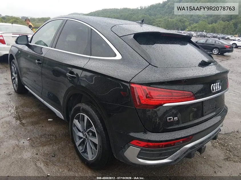 2024 Audi Q5 Sportback Premium Plus 45 Tfsi S Line Quattro S Tronic VIN: WA15AAFY9R2078763 Lot: 45583612