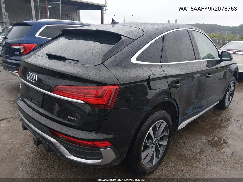 2024 Audi Q5 Sportback Premium Plus 45 Tfsi S Line Quattro S Tronic VIN: WA15AAFY9R2078763 Lot: 45583612