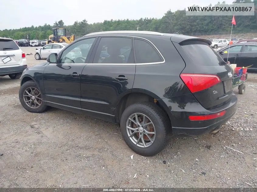 2010 Audi Q5 3.2 Premium VIN: WA1VKAFPXAA108867 Lot: 45637009