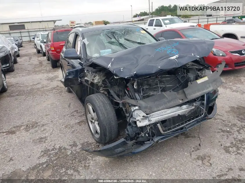 WA1DKAFP9BA113720 2011 Audi Q5 3.2 Premium Plus