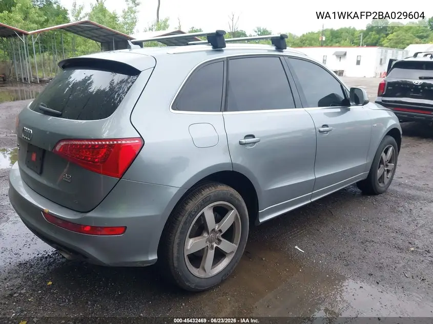 2011 Audi Q5 3.2 Premium Plus VIN: WA1WKAFP2BA029604 Lot: 45432469