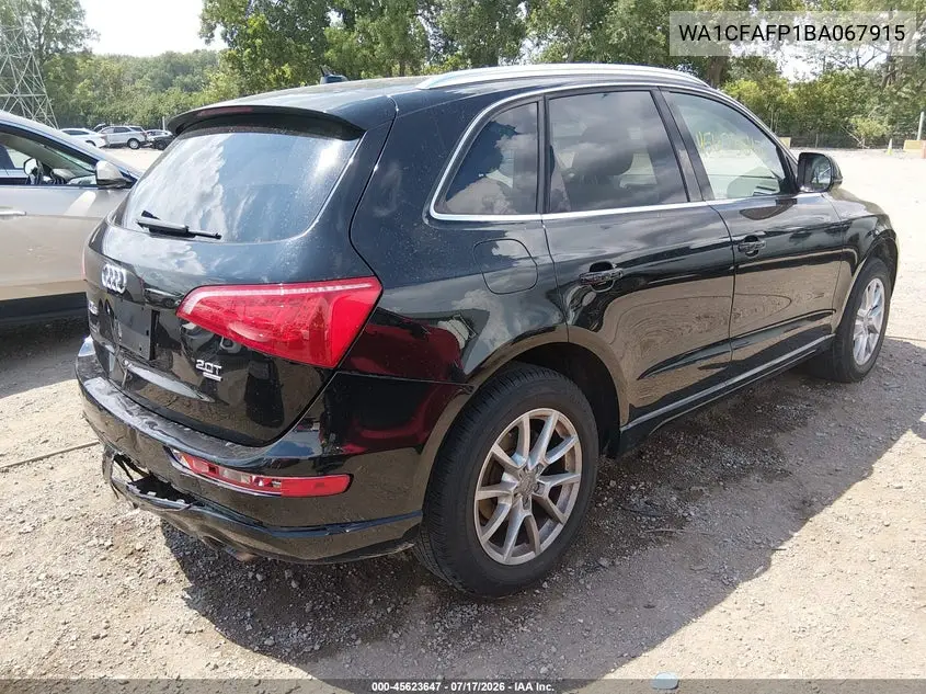 2011 Audi Q5 2.0T Premium VIN: WA1CFAFP1BA067915 Lot: 45623647