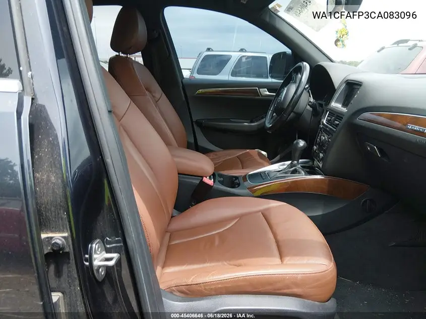 2012 Audi Q5 2.0T Premium VIN: WA1CFAFP3CA083096 Lot: 45406646