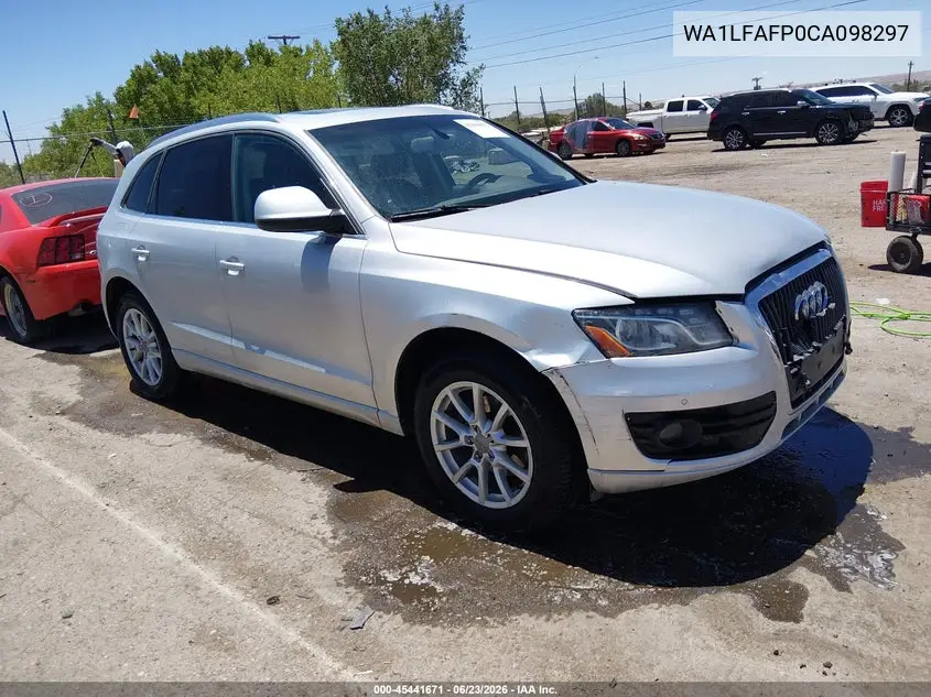 2012 Audi Q5 2.0T Premium VIN: WA1LFAFP0CA098297 Lot: 45441671