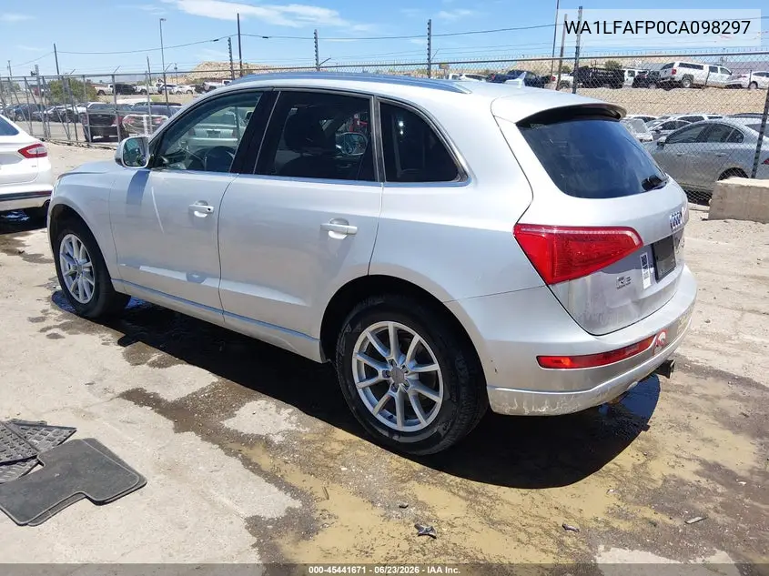 2012 Audi Q5 2.0T Premium VIN: WA1LFAFP0CA098297 Lot: 45441671