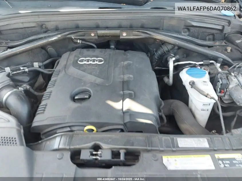 WA1LFAFP6DA070862 2013 Audi Q5 2.0T Premium