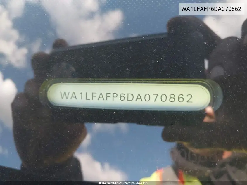 WA1LFAFP6DA070862 2013 Audi Q5 2.0T Premium