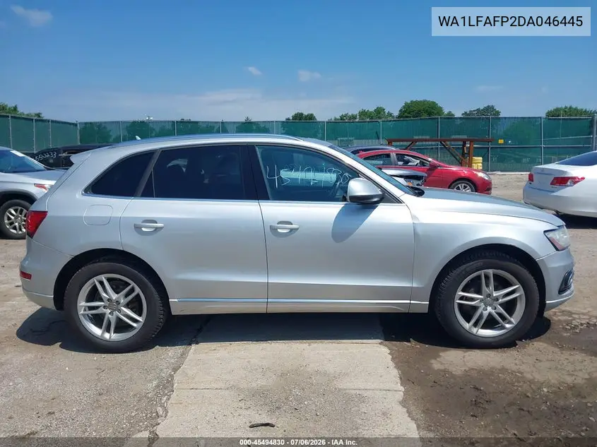 2013 Audi Q5 2.0T Premium VIN: WA1LFAFP2DA046445 Lot: 45494830