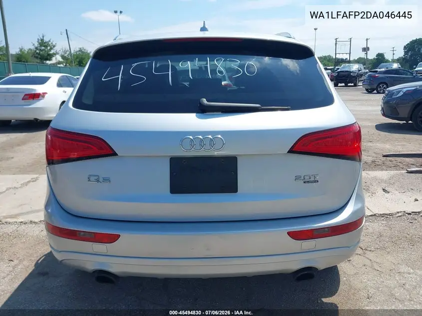 2013 Audi Q5 2.0T Premium VIN: WA1LFAFP2DA046445 Lot: 45494830