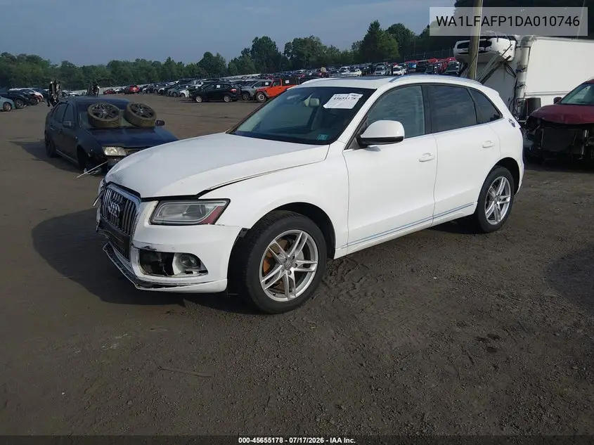 2013 Audi Q5 2.0T Premium VIN: WA1LFAFP1DA010746 Lot: 45655178