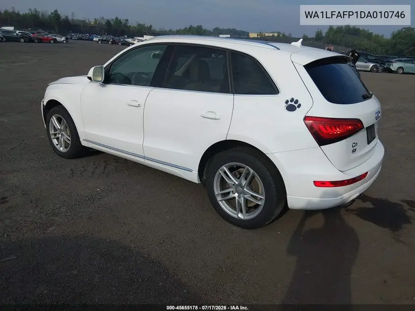 2013 Audi Q5 2.0T Premium VIN: WA1LFAFP1DA010746 Lot: 45655178
