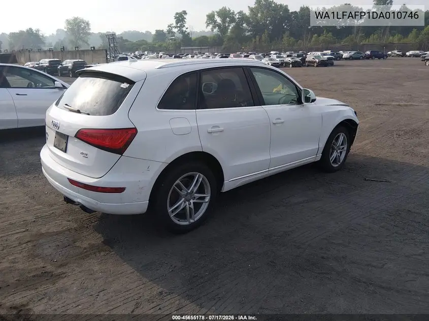 2013 Audi Q5 2.0T Premium VIN: WA1LFAFP1DA010746 Lot: 45655178