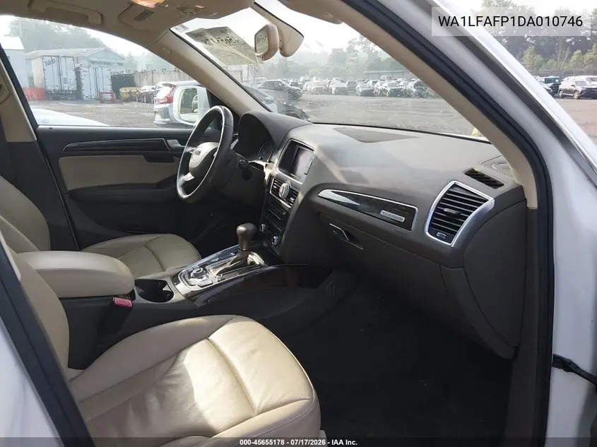 2013 Audi Q5 2.0T Premium VIN: WA1LFAFP1DA010746 Lot: 45655178