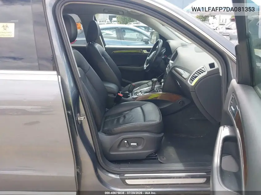 2013 Audi Q5 2.0T Premium VIN: WA1LFAFP7DA081353 Lot: 45675838